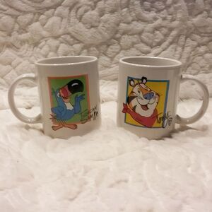Vintage Kellogg Mugs Tony the Tiger Frosted Flakes Toucan Sam Froot Loops 2002